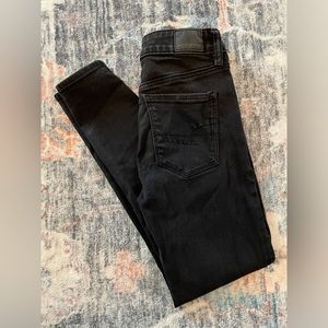 American Eagle Next Level Stretch black jeans- Size 4